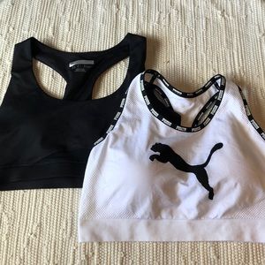 2 sports bra set! Puma & Forever 21 Size L